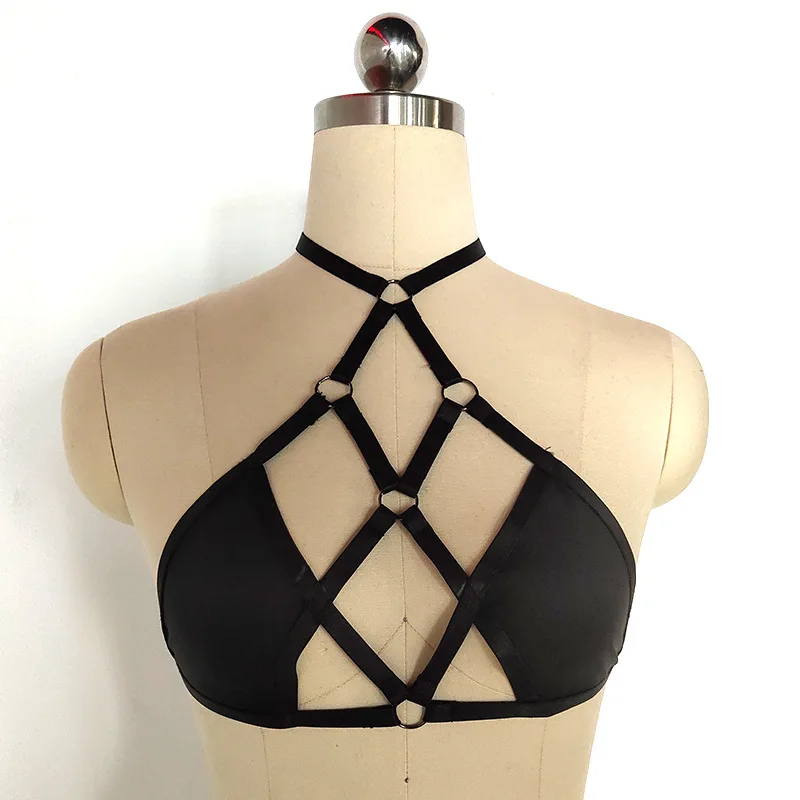 

Bamboo such as clothing harness hanging neck beautiful back handmade elastic gathered elastic adjustable sexy underwear