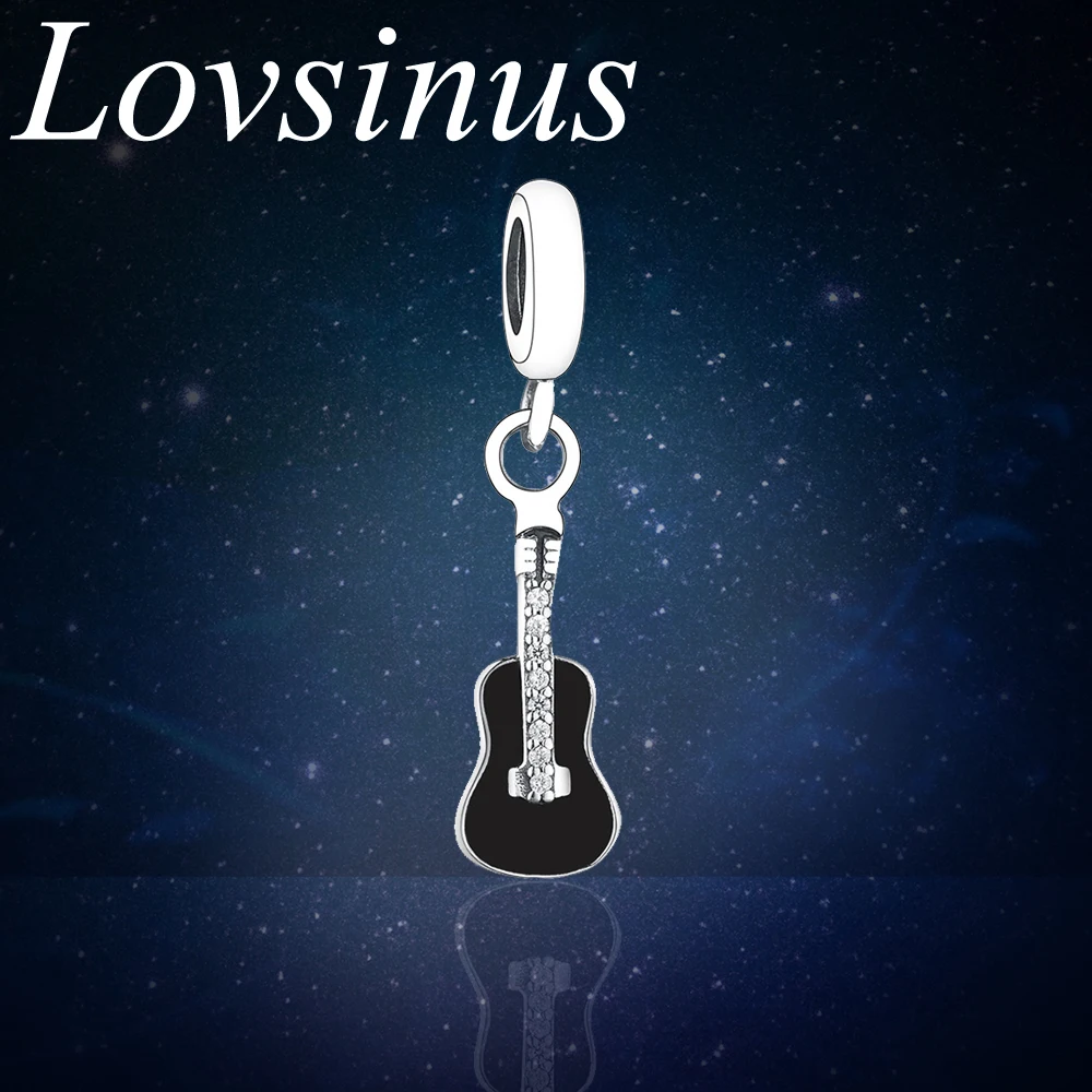 Женский браслет из серебра 925 пробы с черной эмалью|Бусины| |