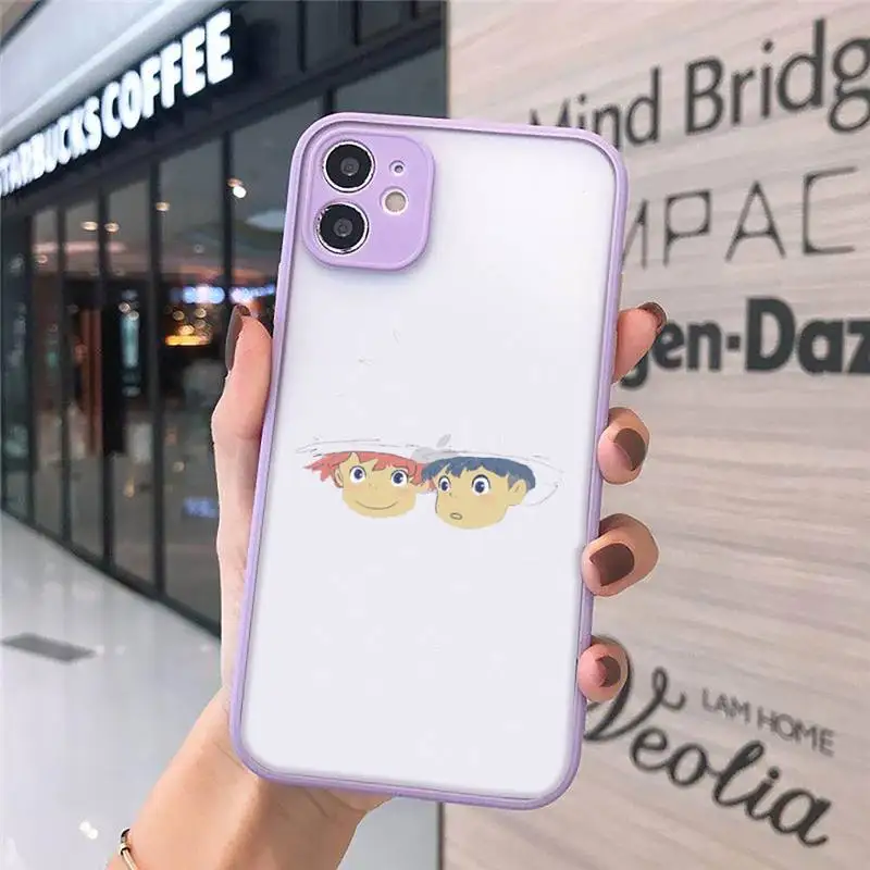

Ponyo on the Cliff Phone Cases Matte For iPhone 12 Mini 11 Pro XR XS Max 7 8 Plus X Hard PC Back Cover