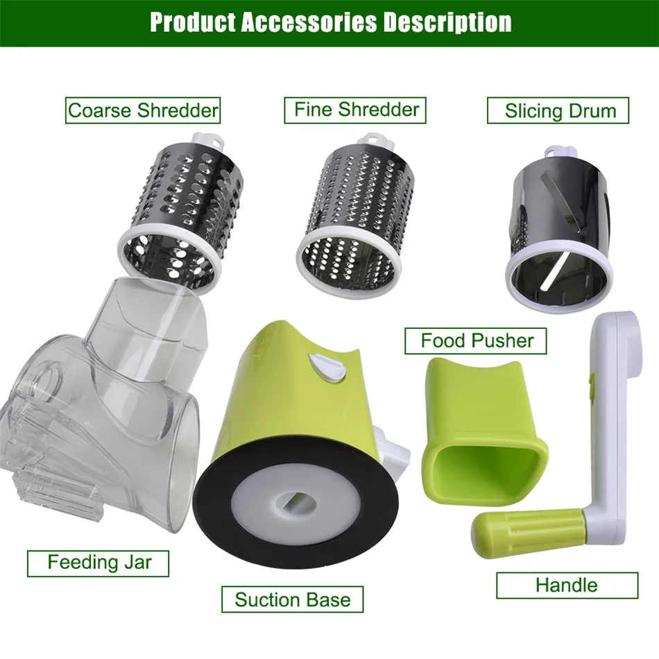 Овощерезка VOGVIGO круглая Терка шинковка слайсер для картофеля и моркови с 3