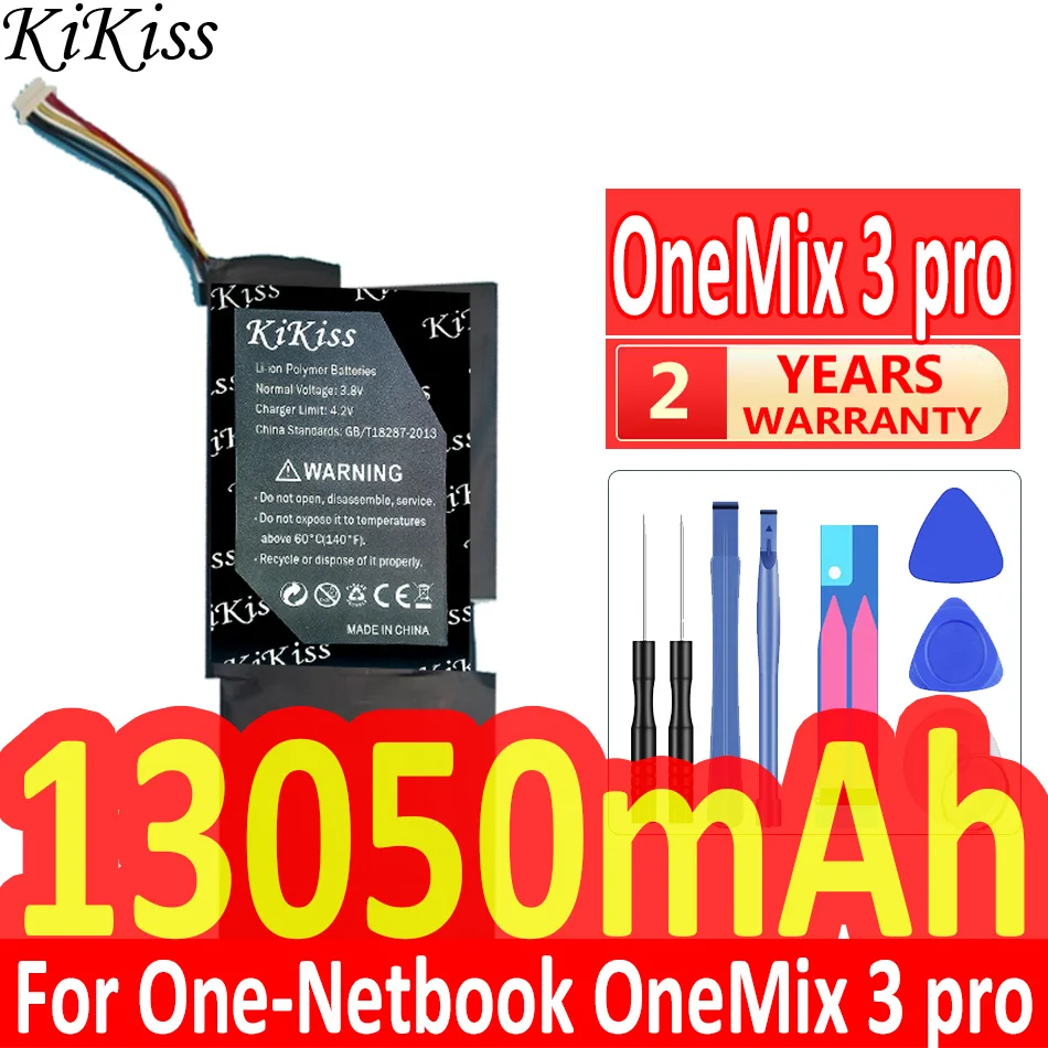 

Мощный аккумулятор KiKiss 13050 мАч для одного нетбука OneMix 3 Pro 3pro, ноутбука