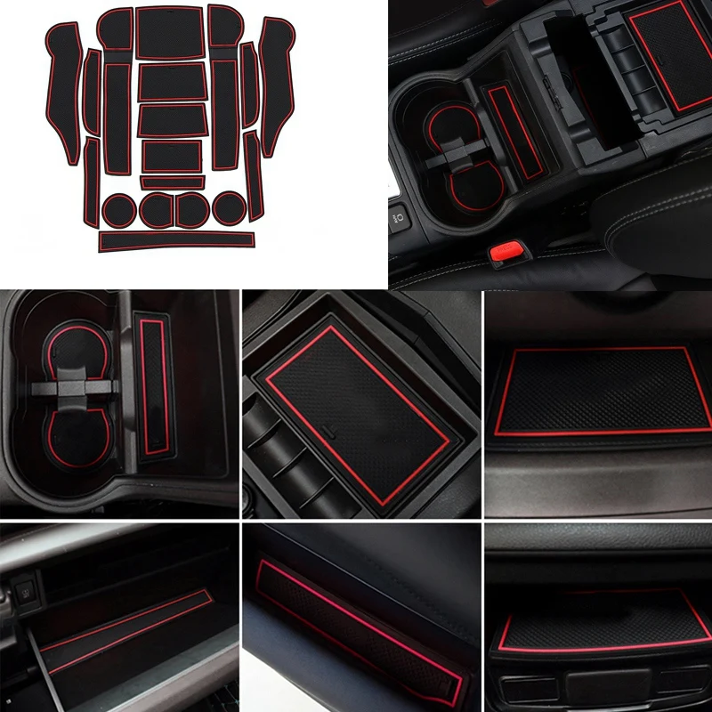 18 шт. автомобильный передний и задний слот коврик для двери подстаканник коврики