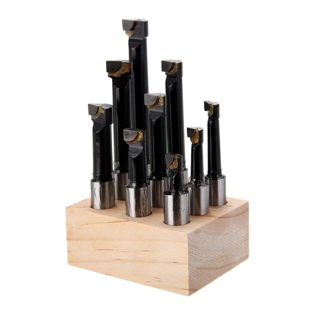 

9pcs 1/8" Shank Boring Bar High Accuracy Milling Machine Tool Accessories