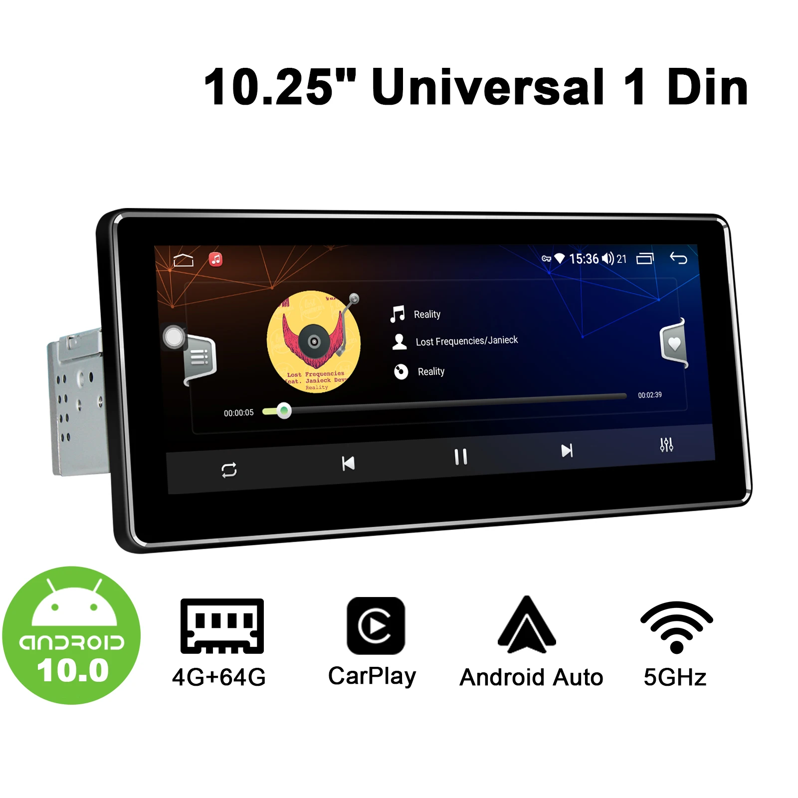 Универсальный Автомобильный мультимедийный плеер JOYING Android IPS экран 10 25 дюйма 1 din