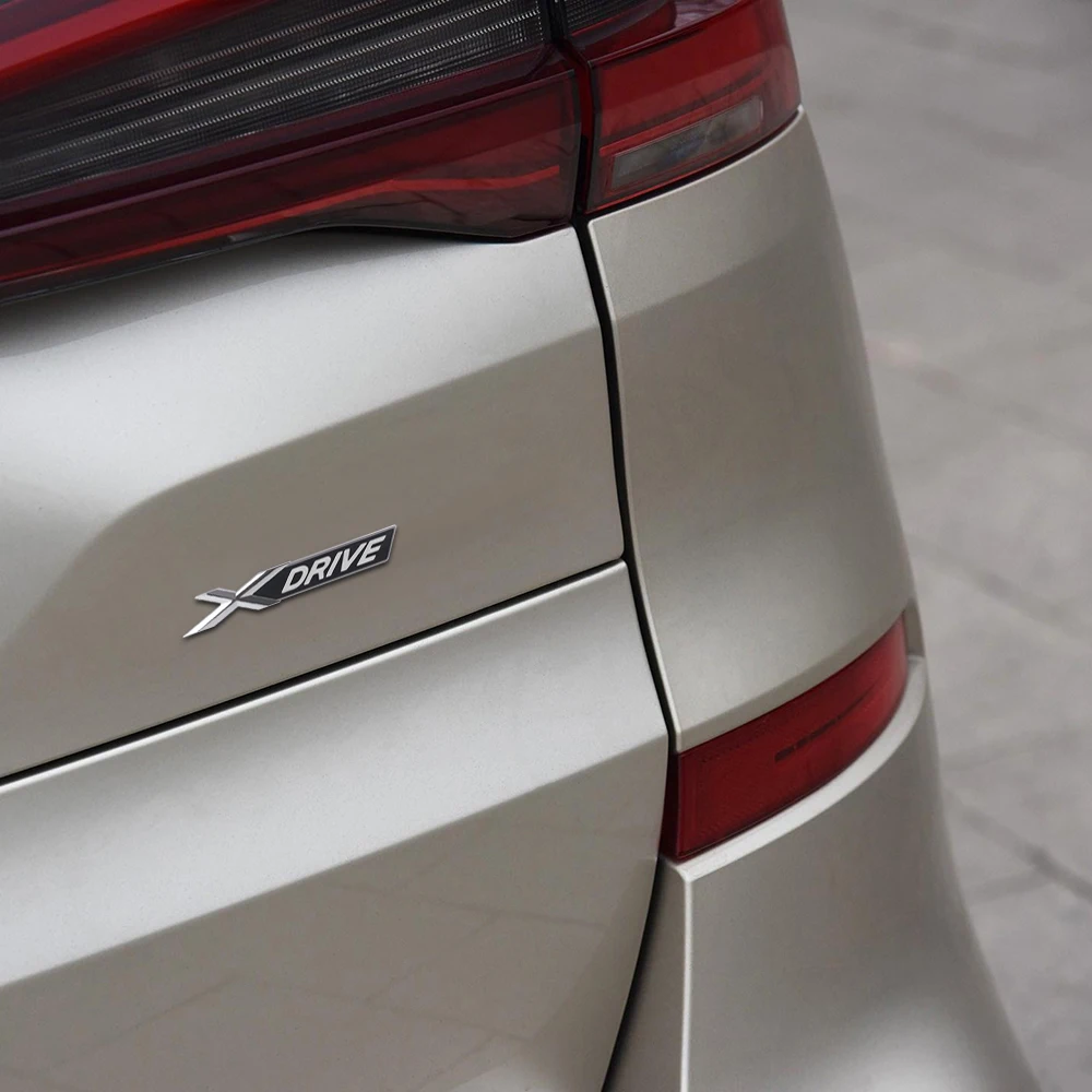 Серебряная наклейка на заднее крыло автомобиля логотип XDRIVE эмблема значок для BMW