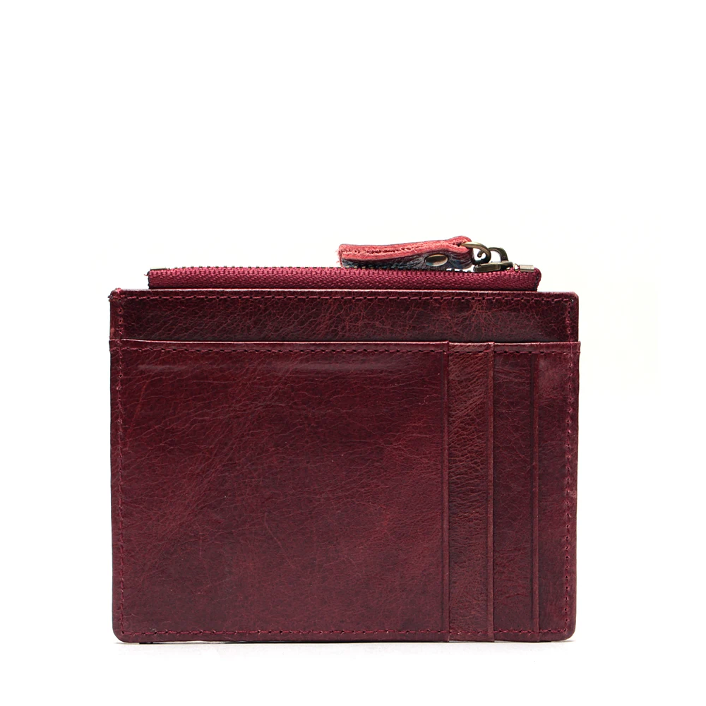 Маленький кошелек из натуральной кожи с RFID-блокировкой для женщин повседневная