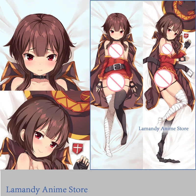 Двусторонняя наволочка Dakimakura с принтом аниме Megumin KonoSuba для тела в натуральную