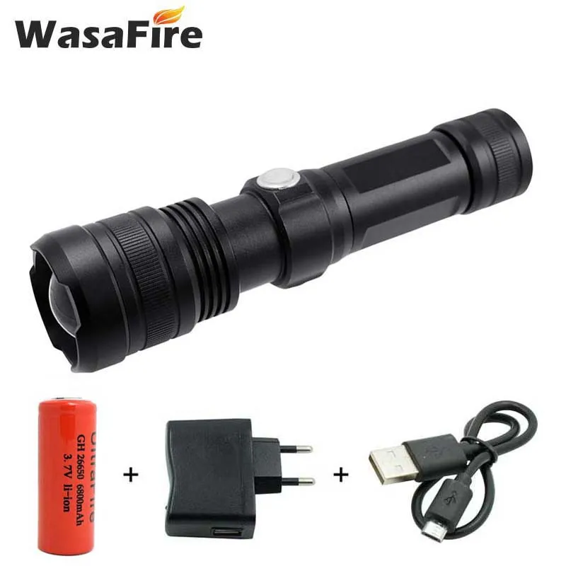 Высокая мощность 8000 Люмен P50 фонари водонепроницаемый масштабируемый