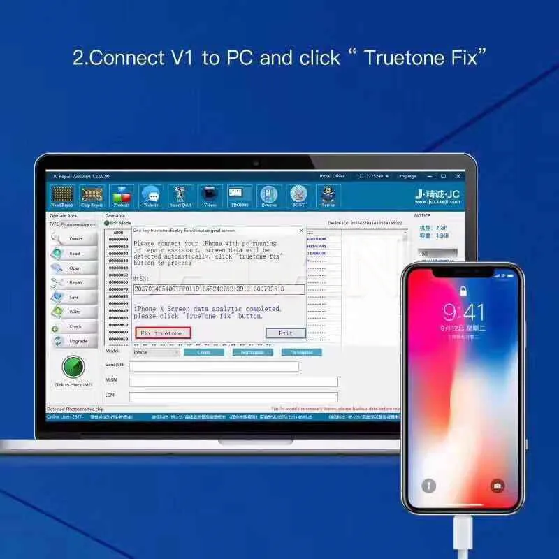 JC B1 тестер батареи для iphone 5s 6 6s plus 6s p 7 8p X XS MAX XR емкость батареи изменить чтение резервного копирования ремонт записи инструмент
