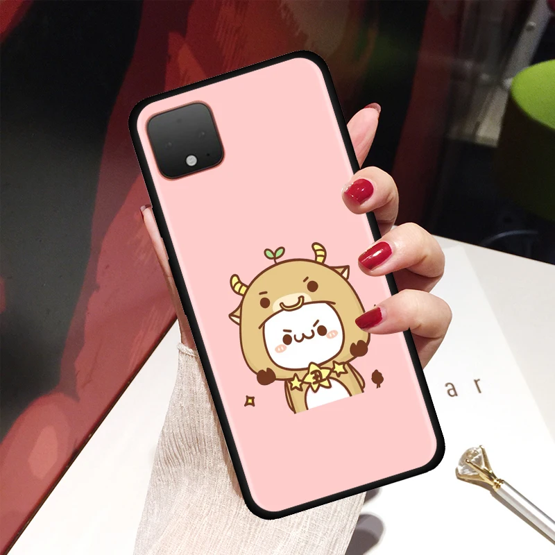 

Pink Kawaii Cartoon Soft Silicon Phone Case for Google Pixel 4 XL 4 4a Shell For Google Pixel 5 4G 5G Cover Fundas Coque