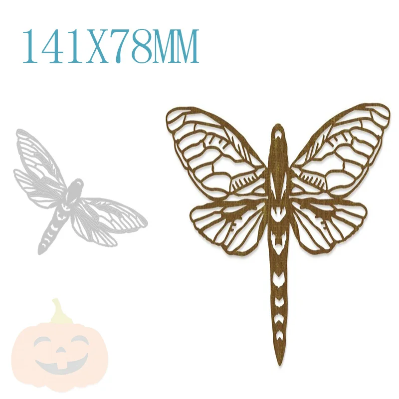 

Christmas Dragonfly Metal Cutting Dies Sets For Craft Making Label Scrapbooking Greeting Card Album New Arrival Cutting Dies