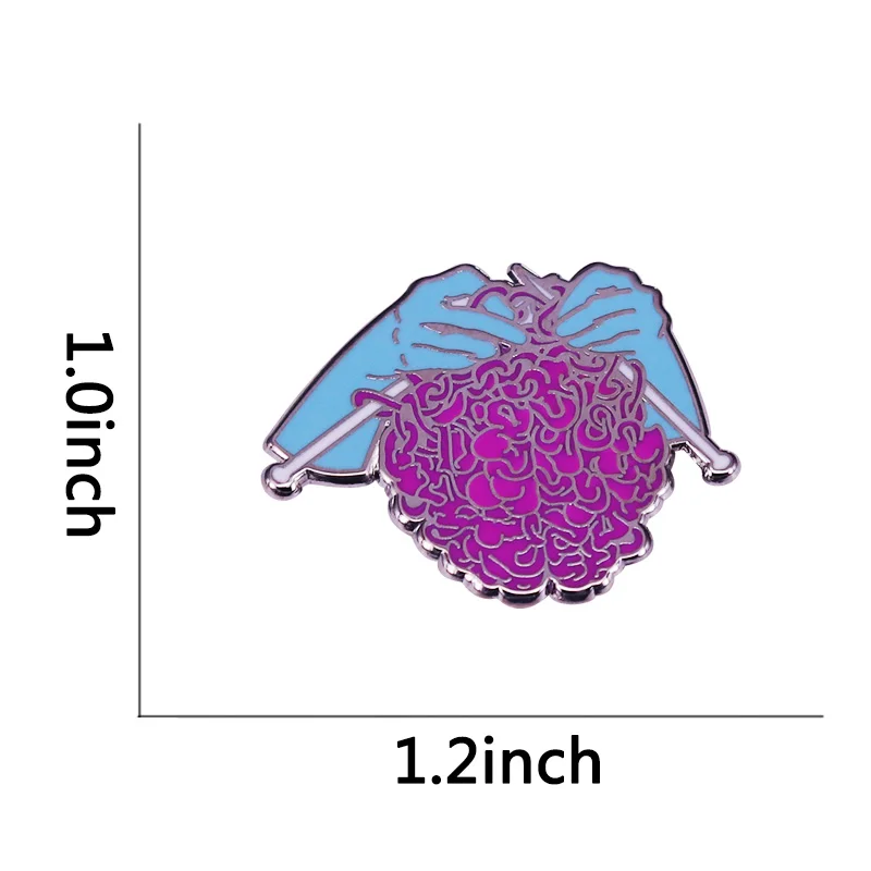 Эмалевые Металлические Значки для ручного вязания броши на куртки джинсы модные