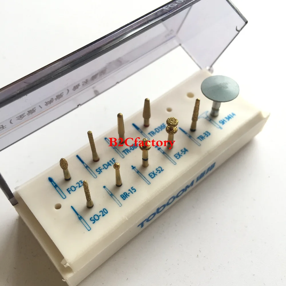 Стоматологические алмазные боры зубов набор для подготовки к полировке