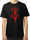 Подробная информация о новой футболке Berserk Sacrifice с эмблемой и кровью, ограниченная серия, Мужская черная