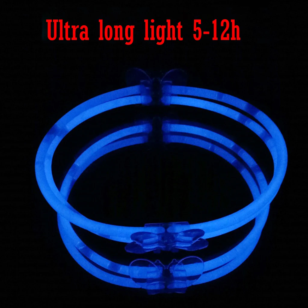 100 шт. вечерние весело Флуоресцентный светильник светящиеся палочки Браслеты