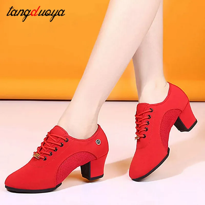 Женские текстильные танцевальные туфли на мягкой подошве женские для танго