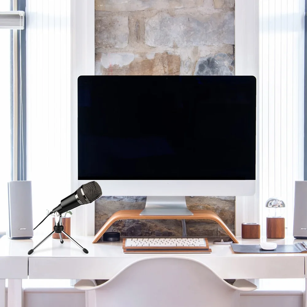 Стерео Студийный микрофон USB записывающие микрофоны для телефона ноутбука