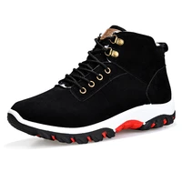 winter boots men snow boots winter warm sneakers with fluf outdoor hiking shoes anti skid working shoes for men platform boots