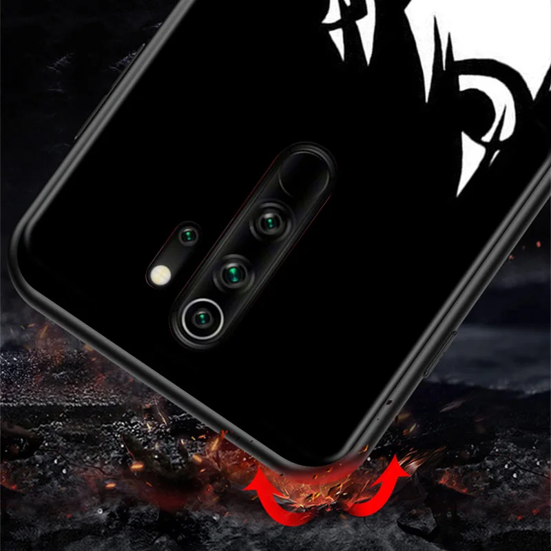 

Hot Anime Cool Black White Cartoon For Xiaomi Redmi 9A 9C 9 Prime GO 8A 8 7A 7 S2 6A 6 5 Pro Plus Black Phone Case
