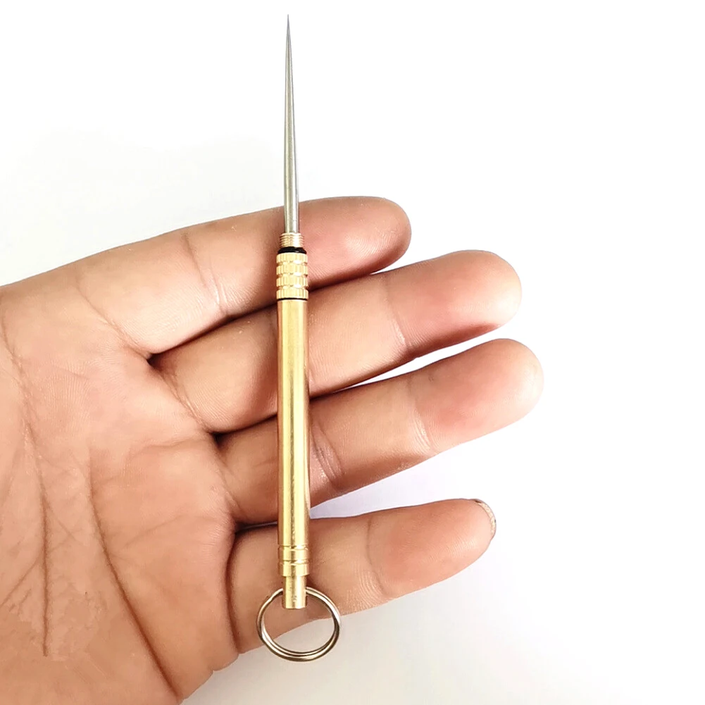 Переносной титановый сплав зубочистки Карманный держатель для открытого