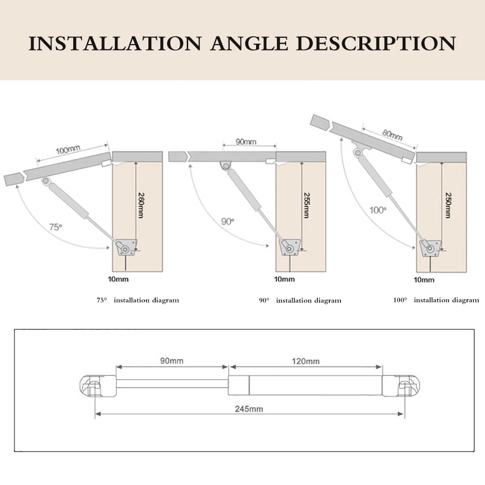 2 шт. газовые стойки антикоррозийные подъемные пружины удары мягкий закрывающий