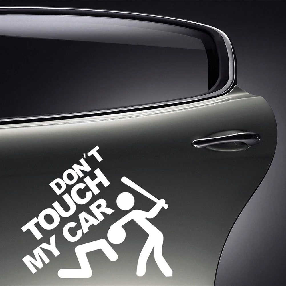 

1PC Funny Dont Touch My Car Pattern Reflective Car Sticker Waterproof PVC Car Sticker