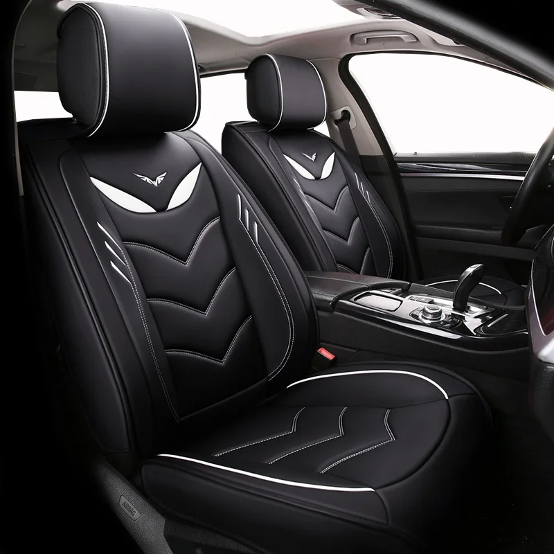 (Передние и задние) Специальные кожаные чехлы на автомобильные сиденья для Ford escape 2017 everest explorer fiesta mk7|Чехлы