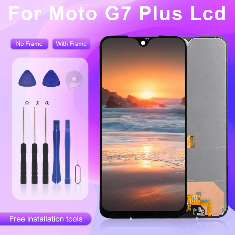 Catteny рекламный дисплей для MotoRola Moto G7 Plus ЖК-дисплей с сенсорным экраном дигитайзер