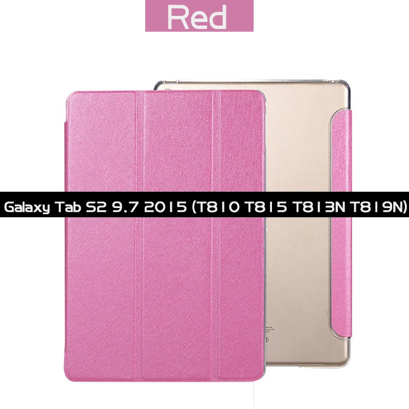 SM-T810 SM-T815 Смарт-крышка для samsung Galaxy Tab S2 8,0 T710 T715 T719 9,7 T810 T815 T813N T819N Fundas из искусственной кожи с автоматическим включением и сна - Цвет: SM-T810 SM-T815