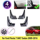 Брызговики для Ford Fiesta 7 MK7, для салона Sedan, 2009, 2010, 2011, 2012, 2013, 2014, 2015, 2016