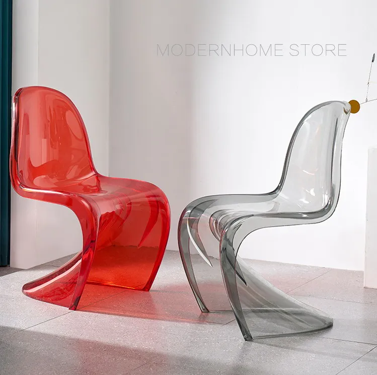1 шт. прозрачный стул для офиса и встреч в нордическом стиле|Обеденные стулья| |