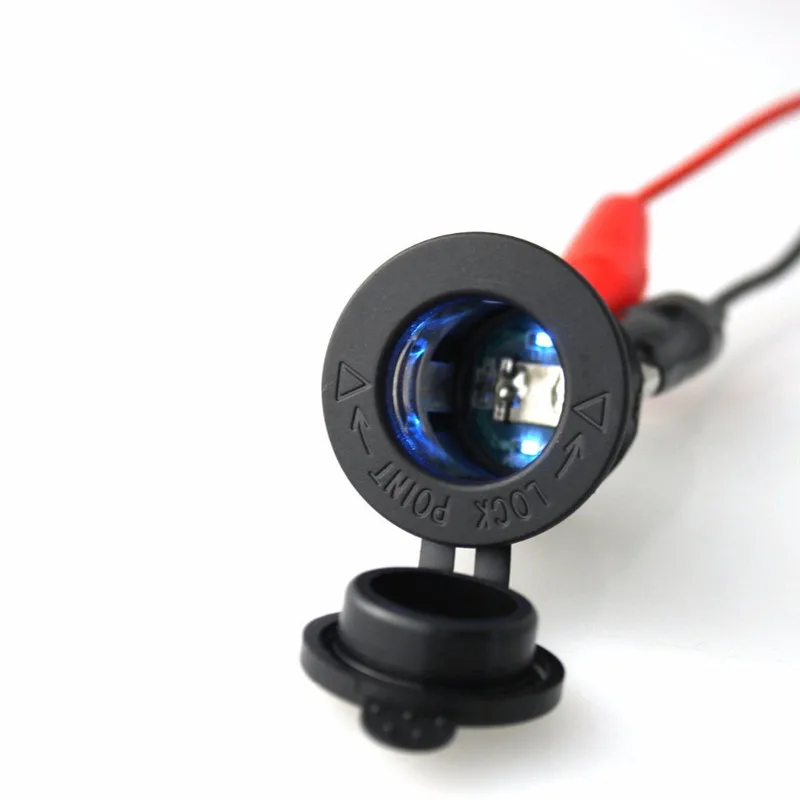 Chenes 24 В/12 в автомобильный адаптер питания с синим светодиодный светильник чтобы