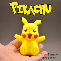 takara tomy pokemon pikachu 9cm kawaii cute doll gifts toy model anime figures pvc collect ornaments