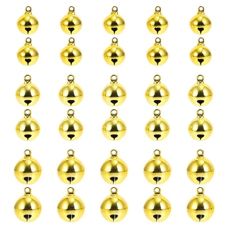 

30 шт., декоративные колокольчики для новогодней ёлки