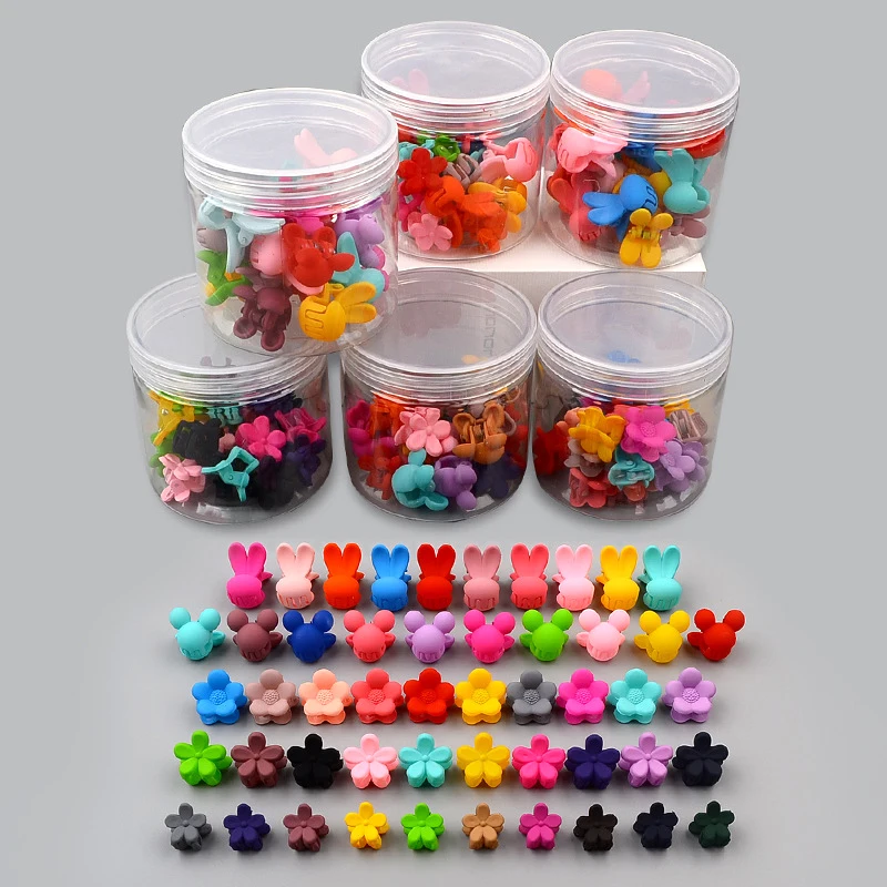 20 шт./лот детские заколки для волос ручной работы Минни цветок мультфильм бабочка