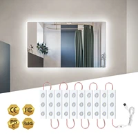 usb mirror adheresive leds hollywood vanity make up light 10ft ultra bright white led dimmable touch control lamp strips