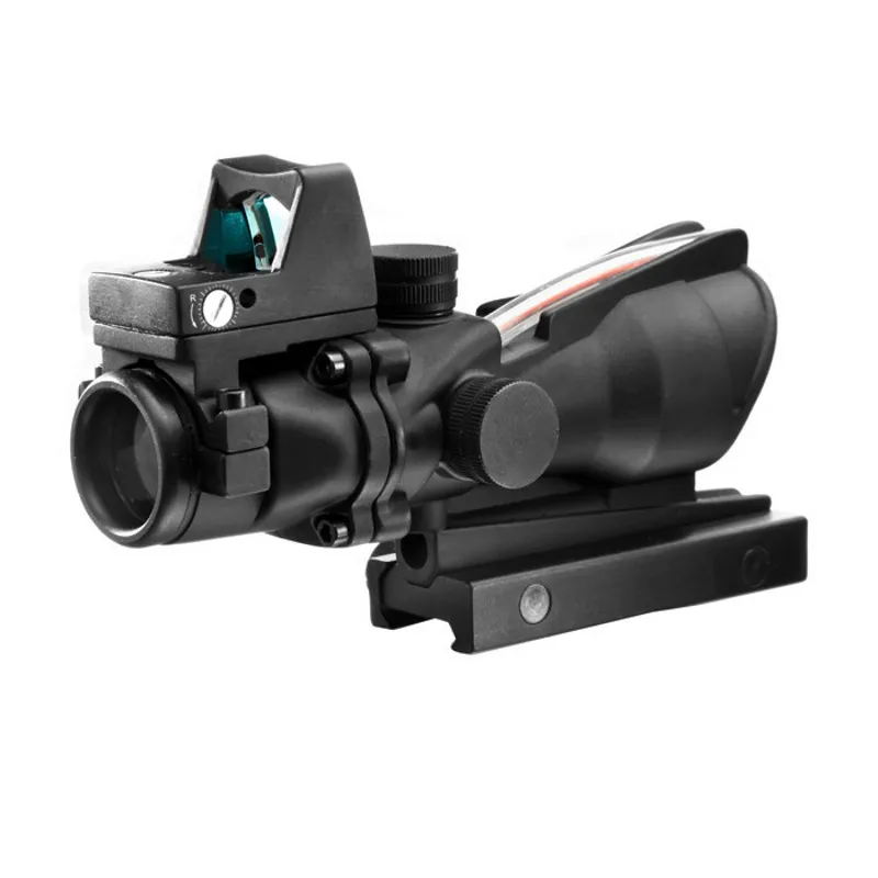 Прицел тактический охотничий прицел 4X32 ACOG из красного волокна для страйкбола