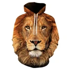 Новые осенние 3D Толстовка tiger с печатным рисунком модная мужская куртка для активного отдыха спортивная одежда с капюшоном на осень и зиму, 3D пуловер