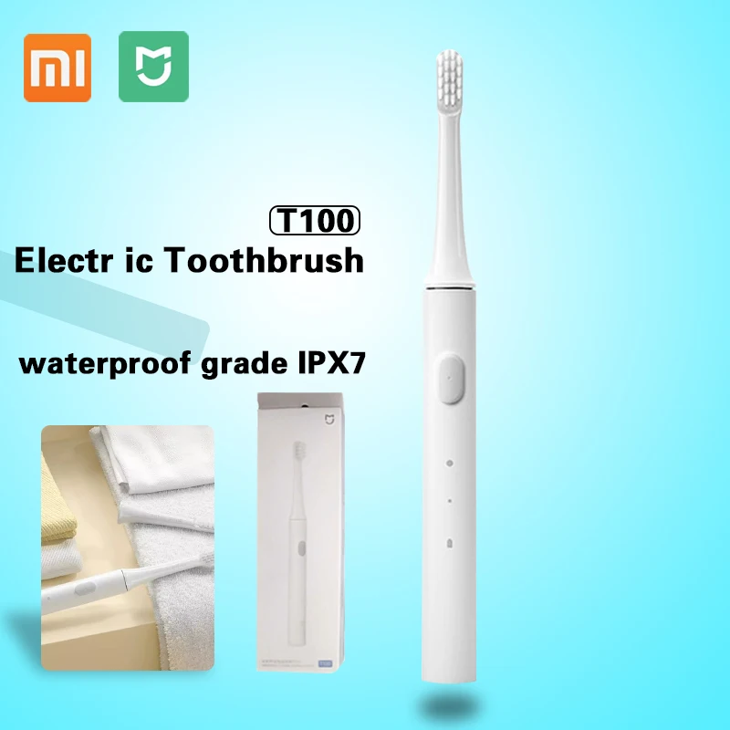 Xiaomi t100 ультразвуковая Ультразвуковая электрическая зубная щетка перезаряжаемая
