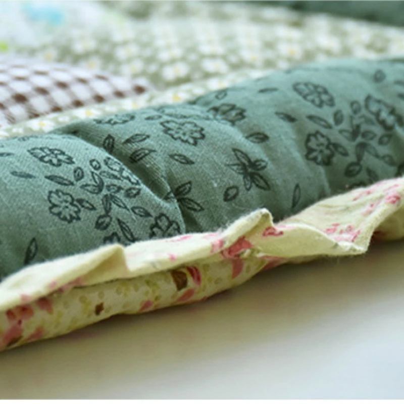 Большой отсек оконная Подушка сшита цветочный татами коврик для туалета