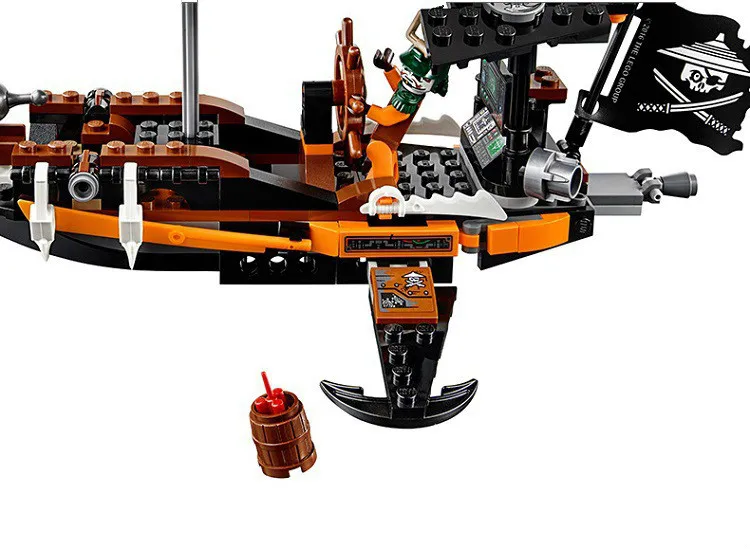 Bela 10448 318 шт. строительные блоки для детей Ninjago Raid Zeppelin оружия сборные игрушки 70603