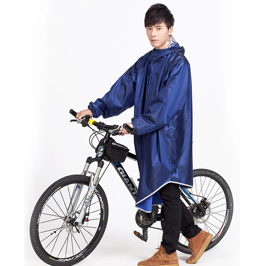 Открытый водонепроницаемый черный дождевик женский непроницаемый