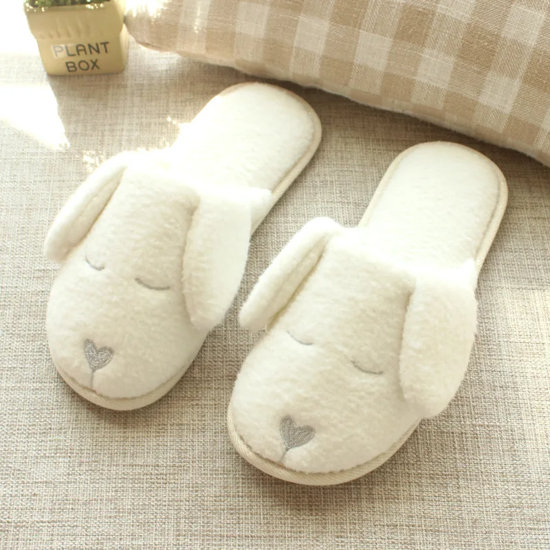 MAGGIE'S WALKER Winter household slippers Lovely Home Floor Soft Stripe Slippers Female Shoes woman Plus size Cotton-Padded shoe | Обувь