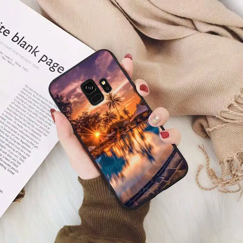 

Sunset view of Bali Phone Case For Samsung Galaxy S5 S6 S7 S8 S9 S10 S10e S20 edge plus lite