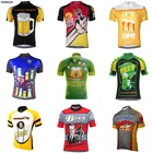 Велосипедная одежда HIRBGOD для мужчин, летняя спортивная одежда с короткими рукавами для верховой езды, забавное пиво, Мужская велосипедная майка, TYZ510-01