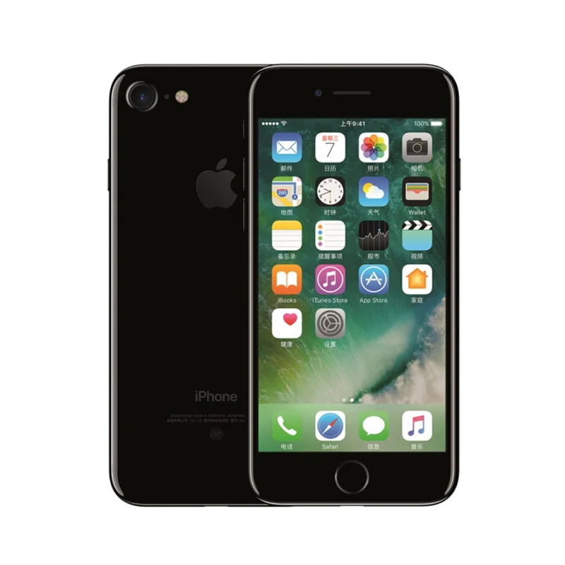 T-Mobile версия Apple iPhone 7 A1778 LTE мобильный телефон 4," 2 Гб ОЗУ 32 ГБ/128 ГБ/256 Гб ПЗУ отпечаток пальца NFC одна SIM смартфон - Цвет: 2GB 128GB Jet Black