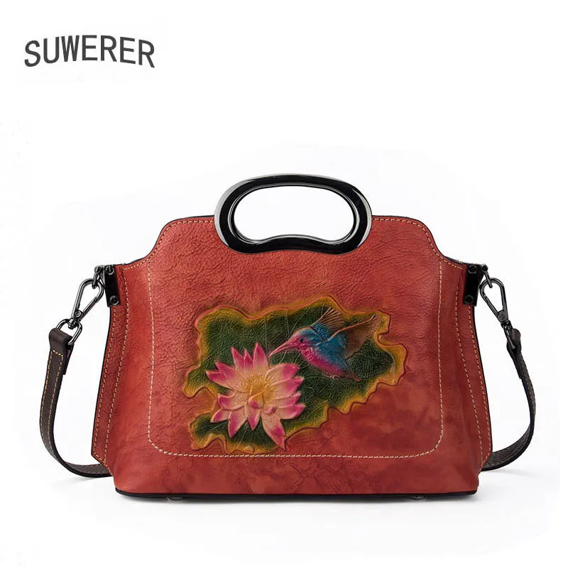 SUWERER новые женские сумки из натуральной кожи модные воловьей роскошные от
