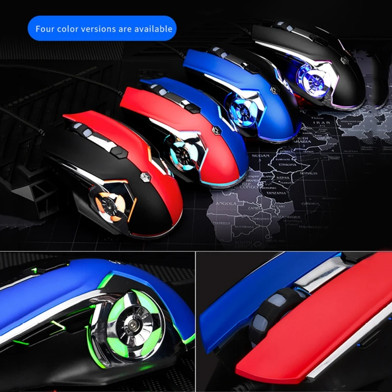 

Wired Backlit Gaming Mouse Optical Ergonomic Shape Usb With Macro Programming Function For PUBG Gamer