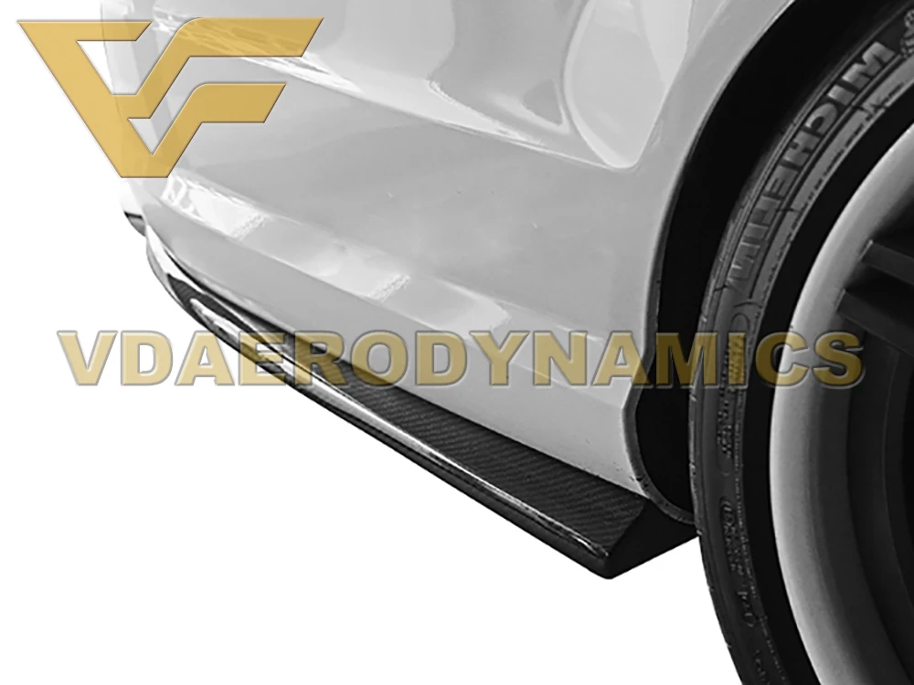 Подходит для 08 11 12 14 Benz W204 C Класс C63 VAD задний бампер из углеродного волокна|classe