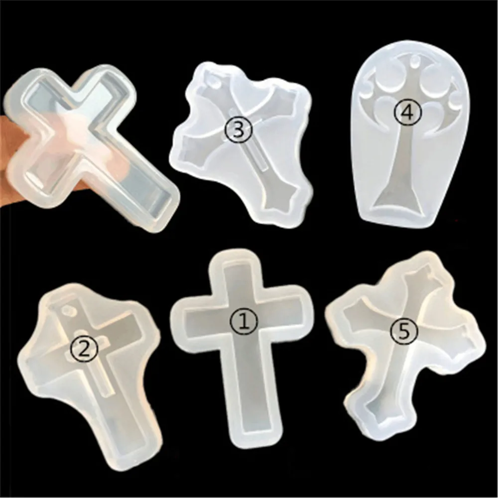 Хрустальная эпоксидная крестообразная подвеска силиконовая форма для